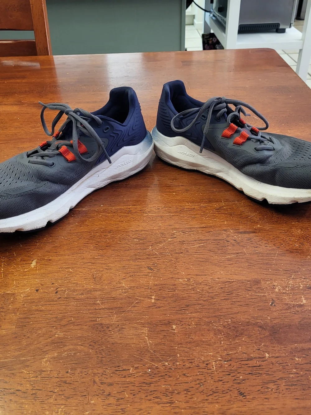 Altra Men's Provision 7 Gray Running Shoes with Orange Accents